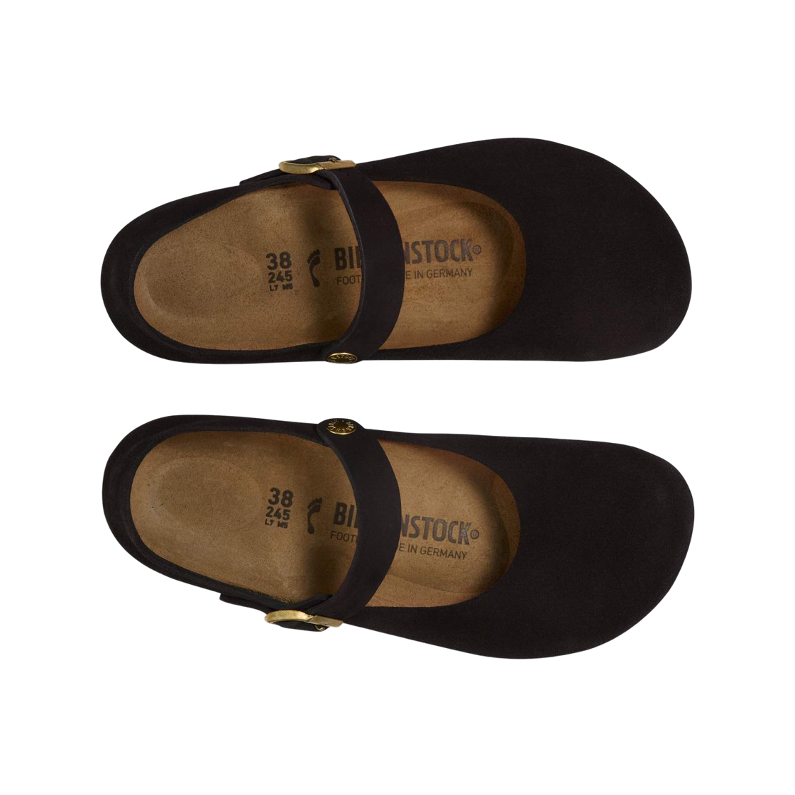 (W) 버켄스탁 만토바 스웨이드 레더 블랙 - 레귤러((W) Birkenstock Mantova Suede Leather Black - Regular) - 2