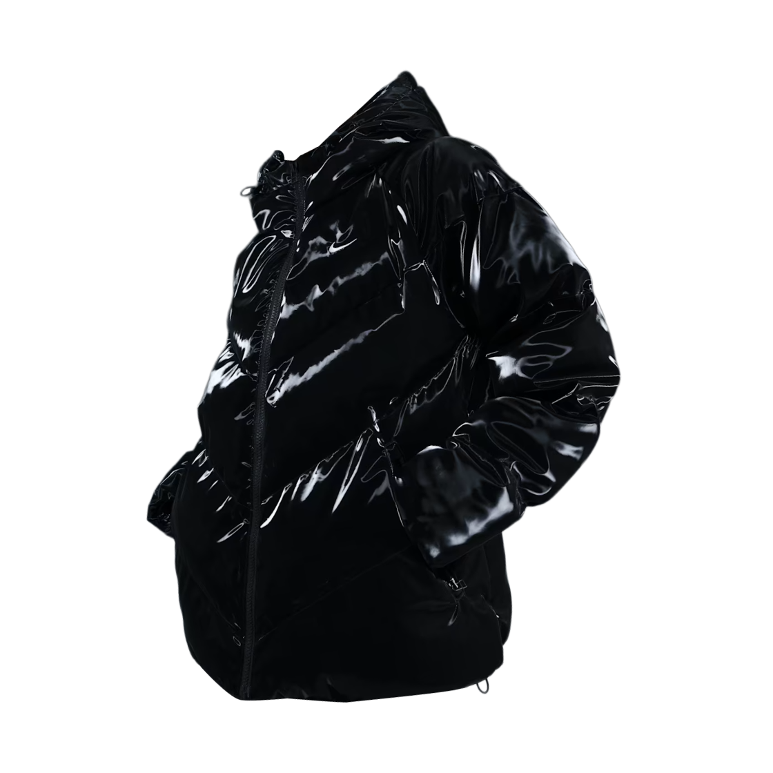 IH8009-010 (W) Nike NSW Therma-Fit Shine Down Jacket Black Sail