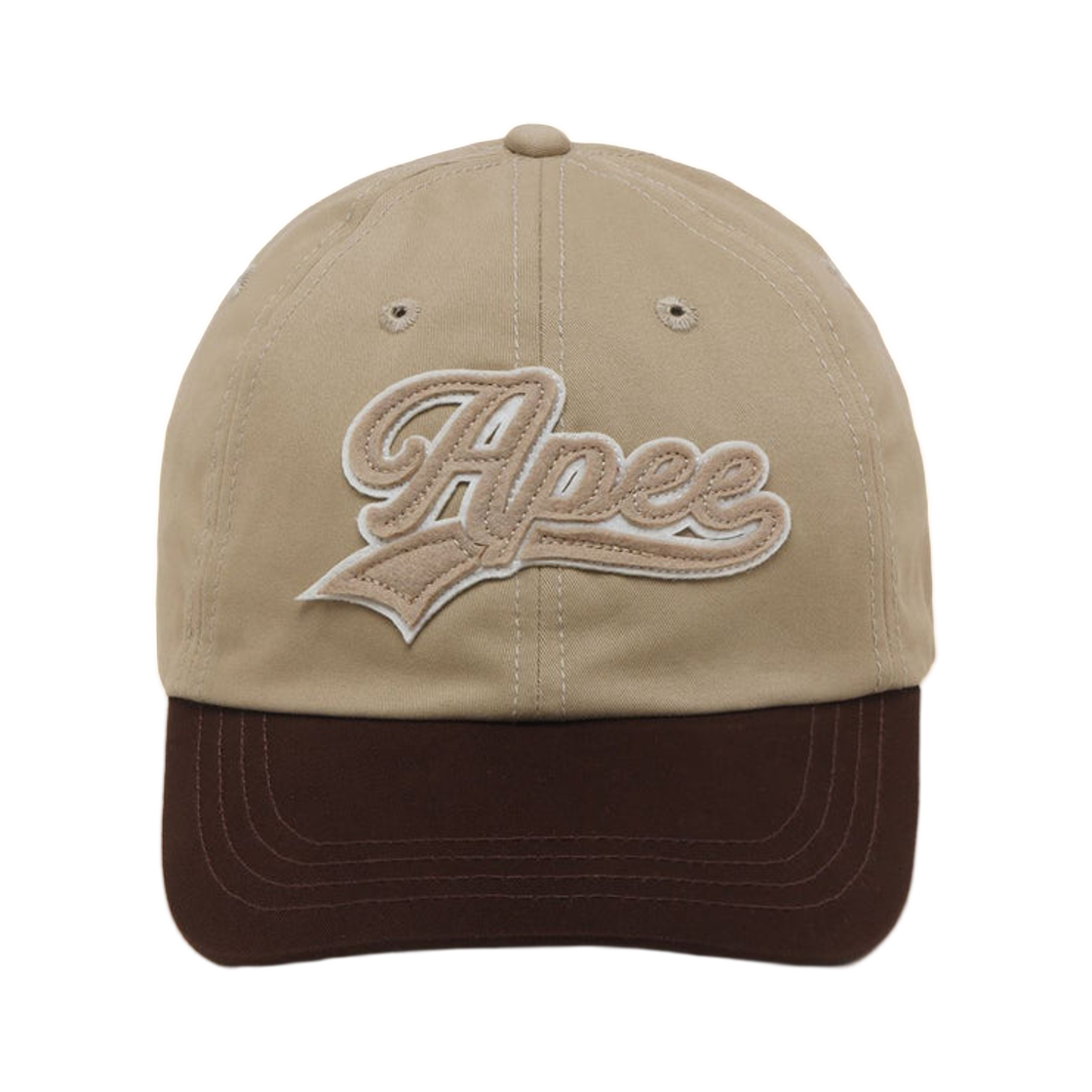 베이프 펠트 로고 베이스볼 캡 #2 베이지(BAPE Felt Logo Baseball Cap #2 Beige) - 1