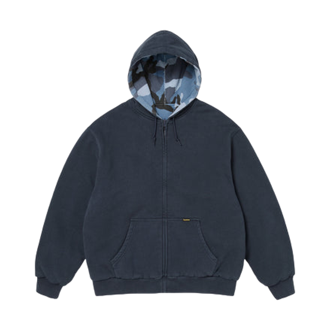 슈프림 리버시블 워크 집업 후드 스웨트셔츠 네이비 - 25FW(Supreme Reversible Work Zip Up Hooded Sweatshirt Navy - 25FW)