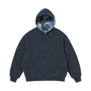 Supreme Reversible Work Zip Up Hooded Sweatshirt Navy - 25FW