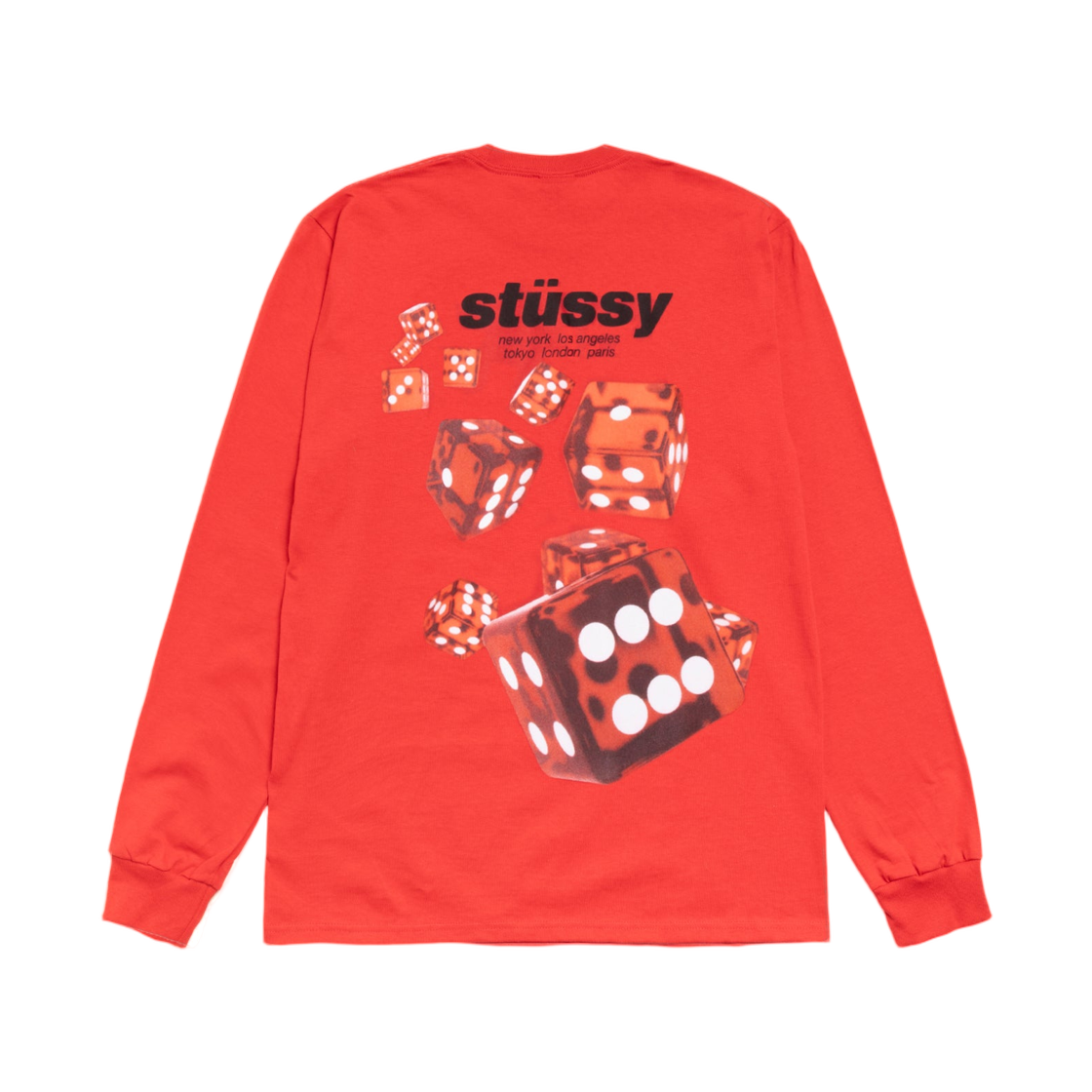 스투시 롤러스 롱슬리브 티셔츠 카옌(Stussy Rollers LS T-Shirt Cayenne) - 2