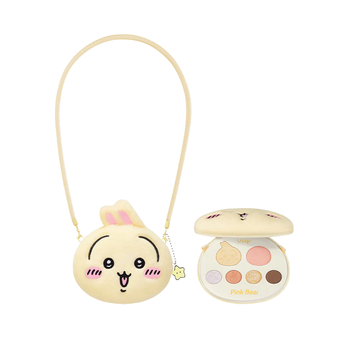 핑크 베어 x 치이카와 아이섀도우 치이카와 03 파이어리 오렌지(Pink Bear x Chikawa Eyeshadow Palette Usagi 03 Fiery Orange)