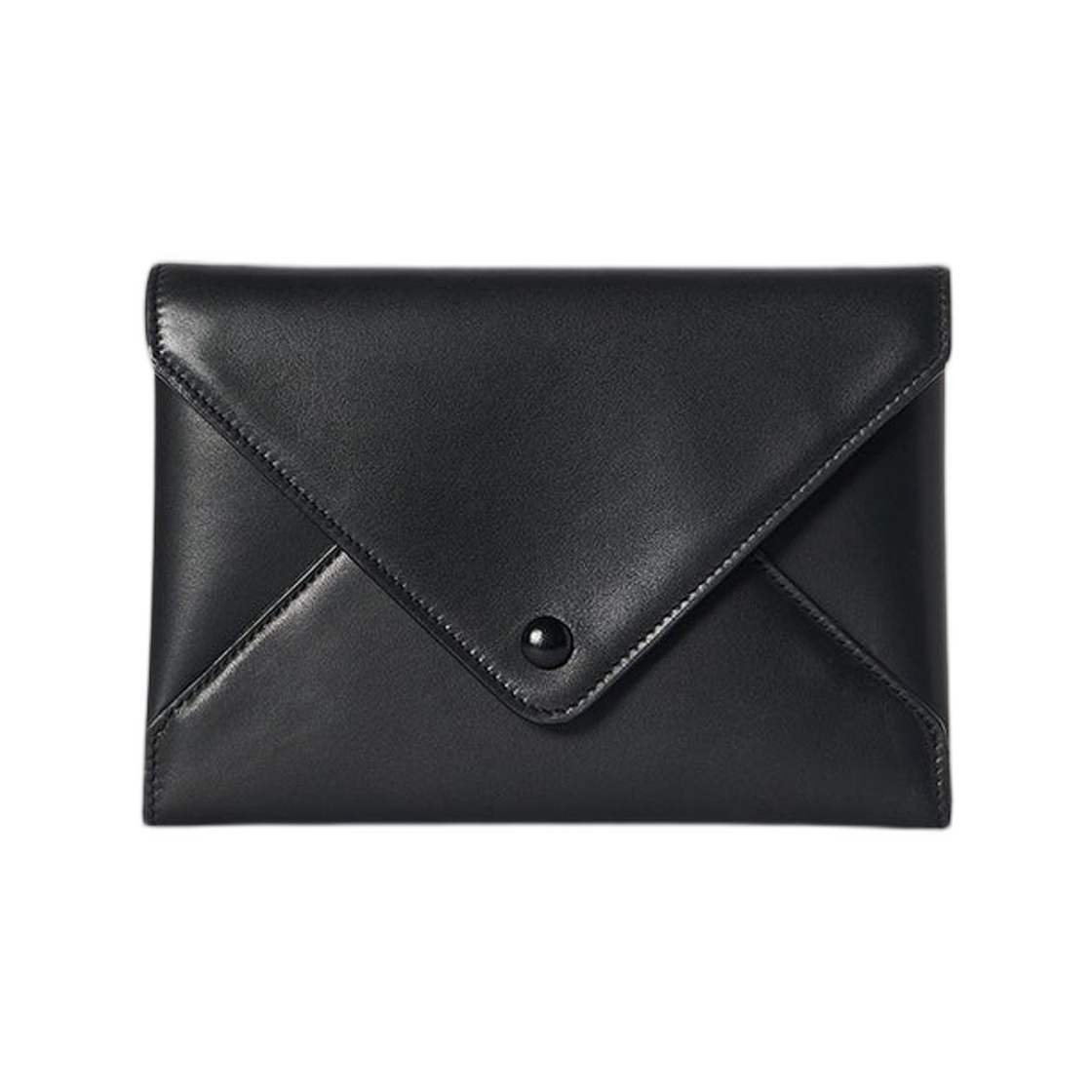 더 로우 엔벨로프 레더 클러치 백 블랙(The Row Envelope Leather Clutch Bag Black) - 1