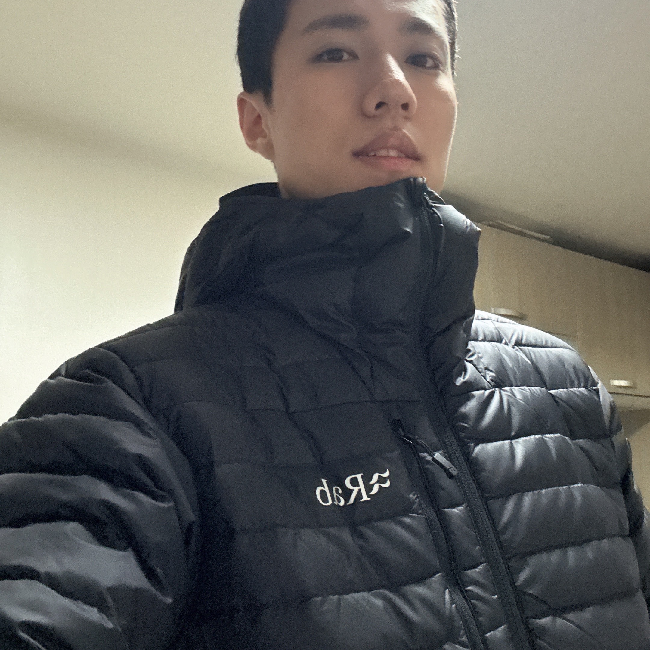 Rab Microlight Alpine Jacket Black 착용 스타일
