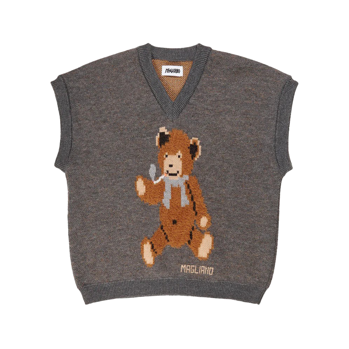 마리아노 테디 베어 베스트 헤이즐넛 - 25FW(Magliano Teddy Bear Vest Hazelnut - 25FW)