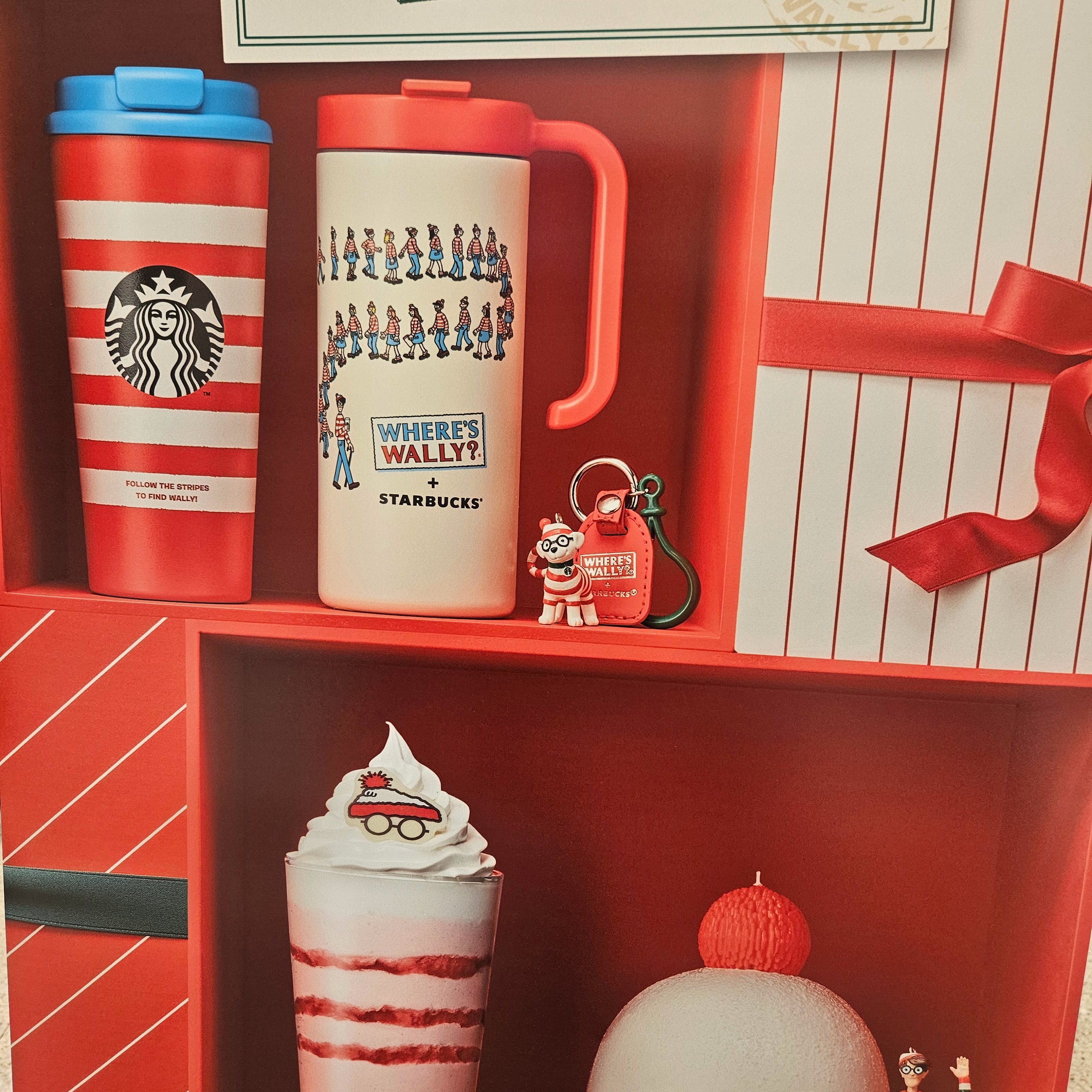 Starbucks x Where's Wally Joyful SS Tobi Tumbler 473ml, Human Made Heart Rubber Coaster Green 착용 스타일 - 1