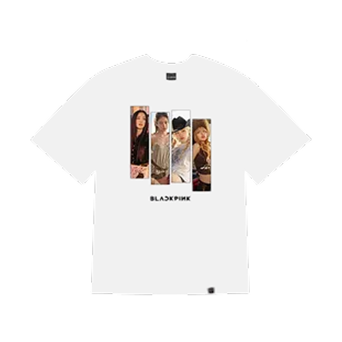 블랙핑크 뛰어 포토 티셔츠 타입1 화이트(Blackpink Jump Photo T-Shirt Type1 White) - 1