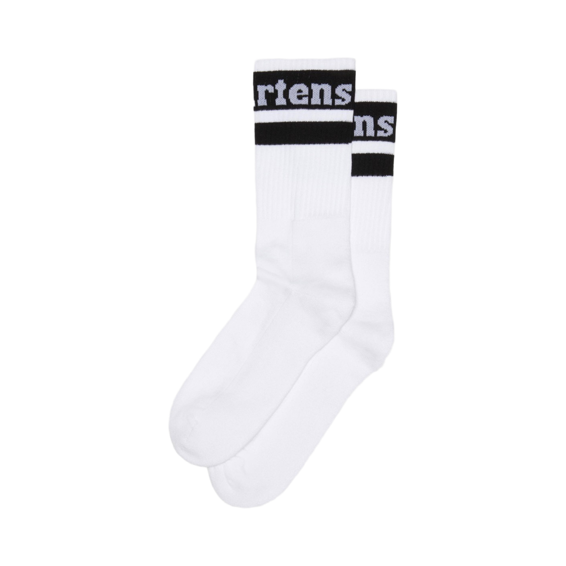 AC681104 Dr. Martens Athletic Logo Organic Cotton Blend Socks White