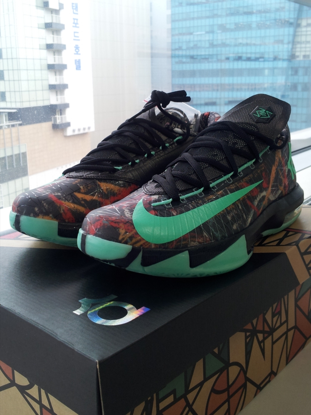 Nike KD 6 NOLA Gumbo League Illusion 착용 스타일