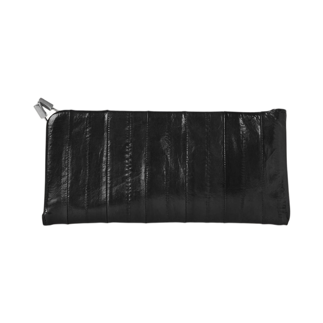 W1822E17BLANS The Row Elkskin Snap Sunglasses Case Black