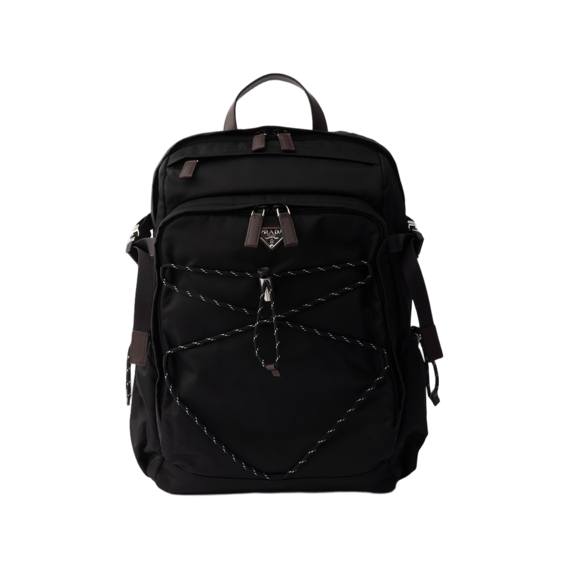 프라다 리나일론 앤 레더 백팩 블랙(Prada Re-Nylon And Leather Backpack Black)