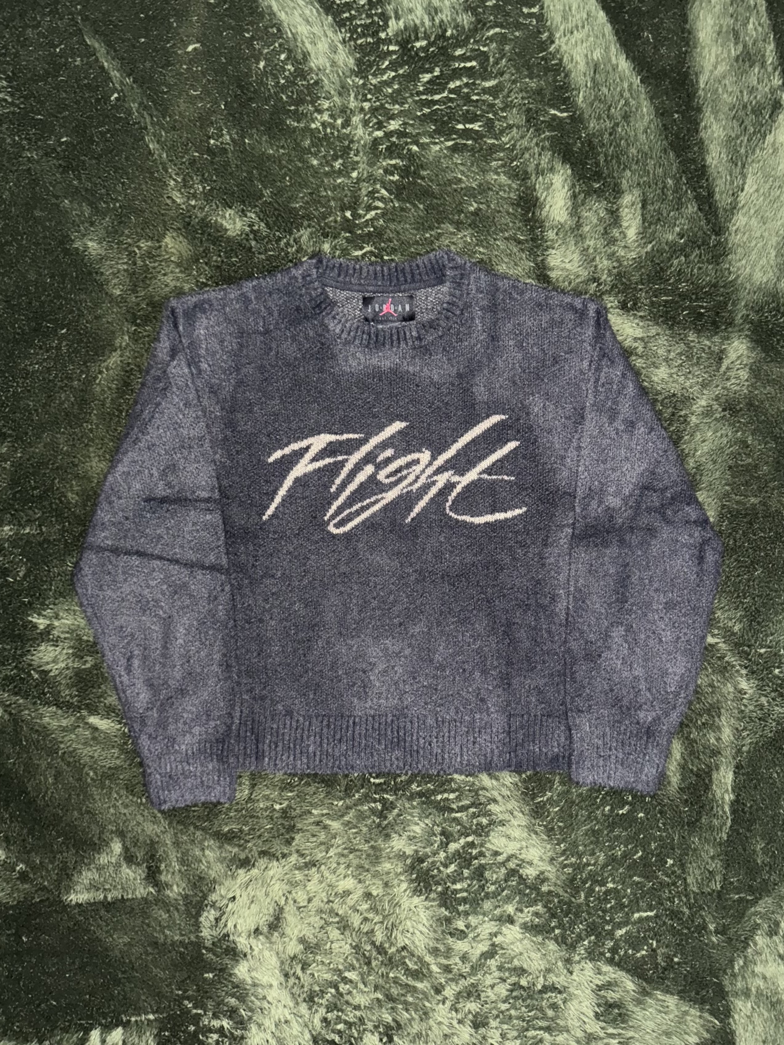 Jordan Flight Heritage Crop Jumper Off-Noir - Asia 착용 스타일 - 1