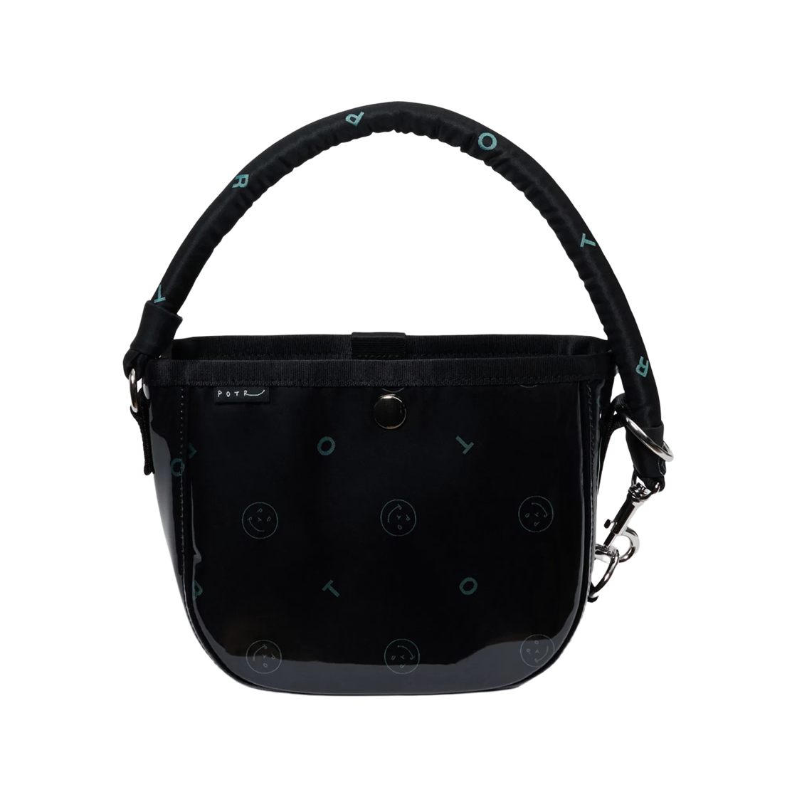 993-15205 POTR Gloss Mini Round Bag Turquoise