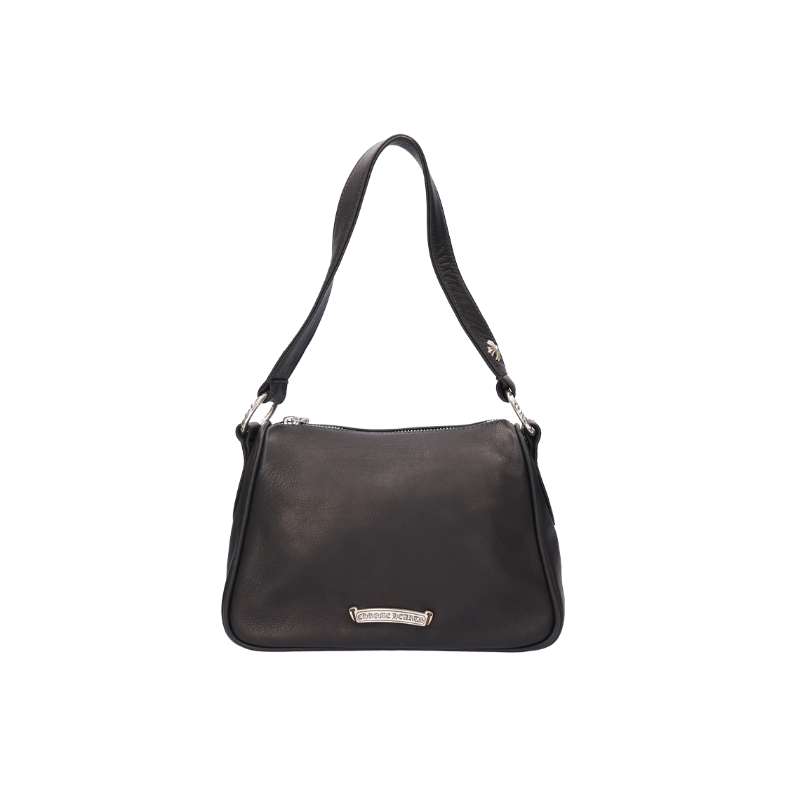 IT6VF6A5UJM4 Chrome Hearts Chicken Nugget Shoulder Bag Black Leather