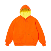 Supreme Reversible Work Zip Up Hooded Sweatshirt Bright Orange - 25FW