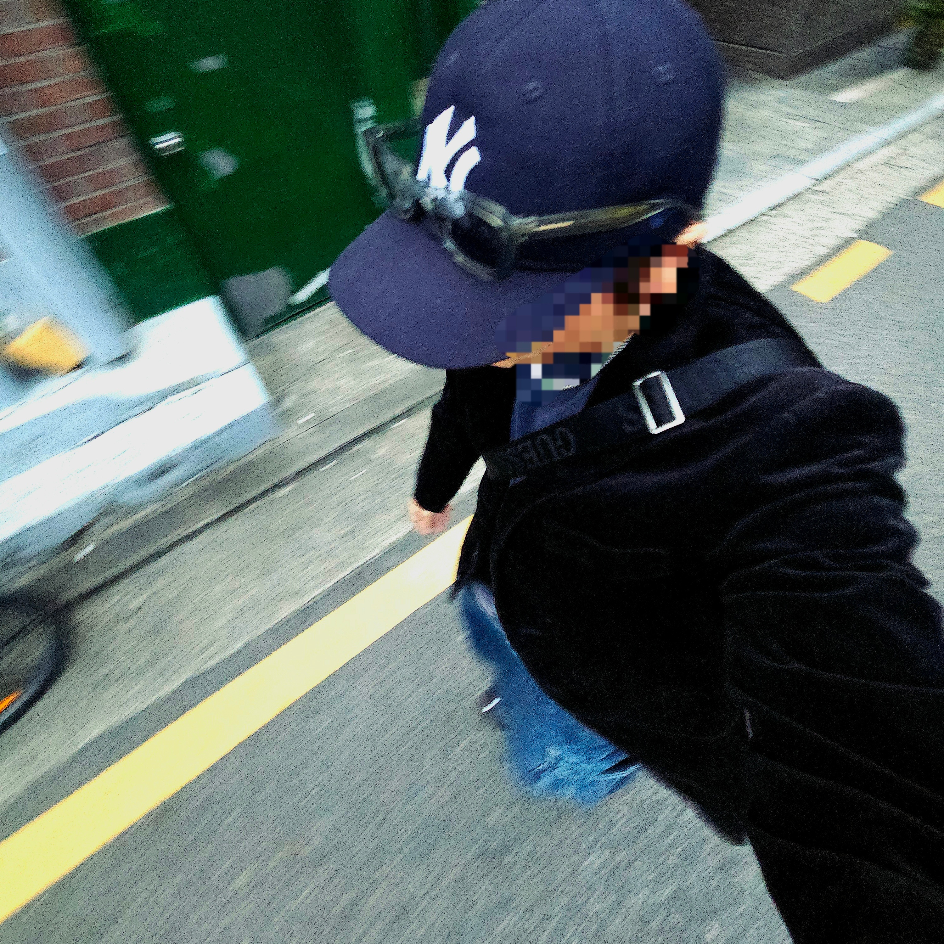 New Era x Beams New York Yankees 9FIFTY Retro Crown Cap Navy 착용 스타일