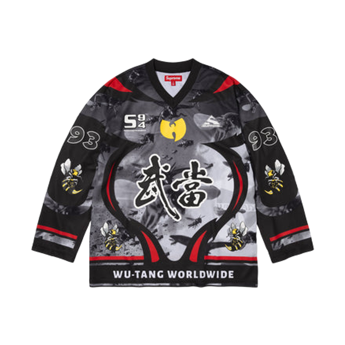 슈프림 x 우탱 클랜 하키 저지 블랙 - 25FW(Supreme x Wu-Tang Clan Hockey Jersey Black - 25FW) - 1