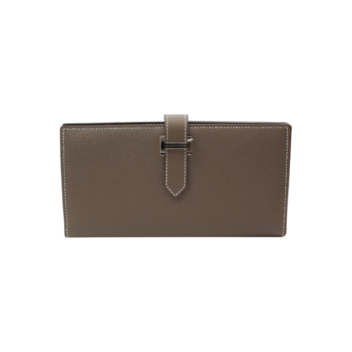 ITIA45N2UIQV Hermes Epsom Leather Bearn Wallet with Silver Hardware D Monogram