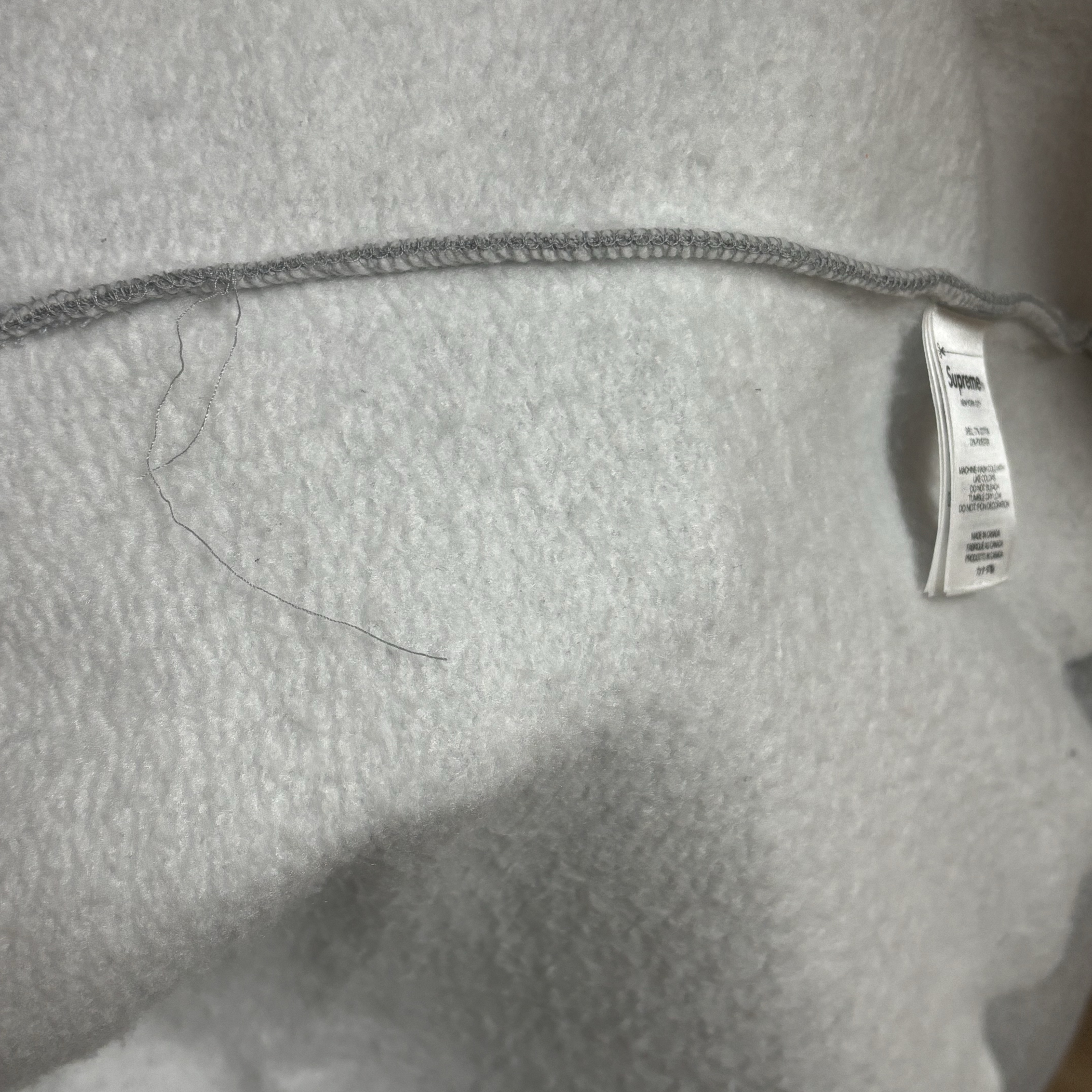 Supreme Small Box Zip Up Hooded Sweatshirt Heather Grey - 25SS 착용 스타일 - 2