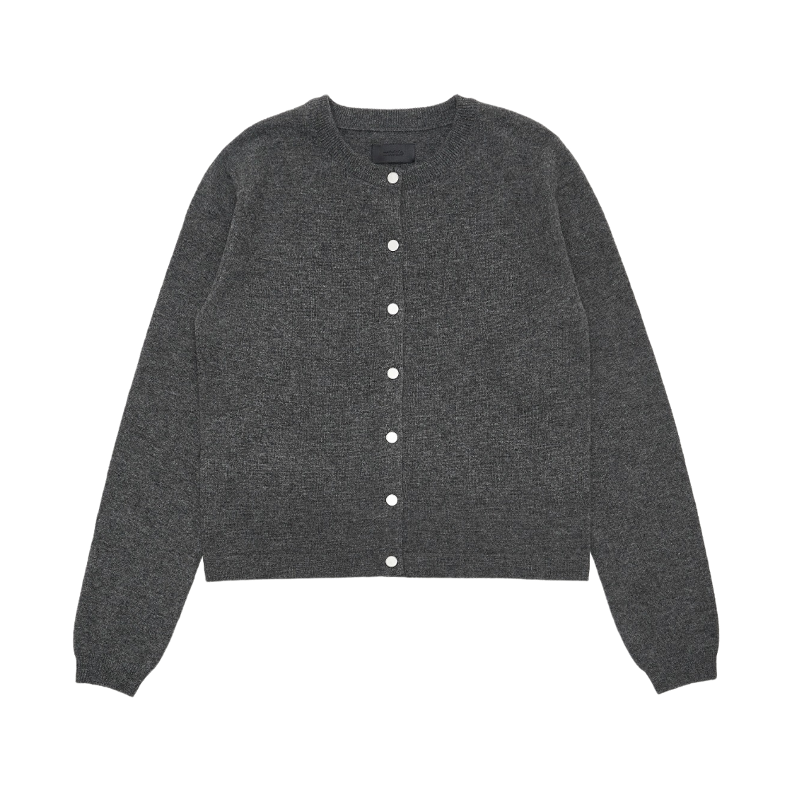 - Mudule Short Knit Cardigan Grey