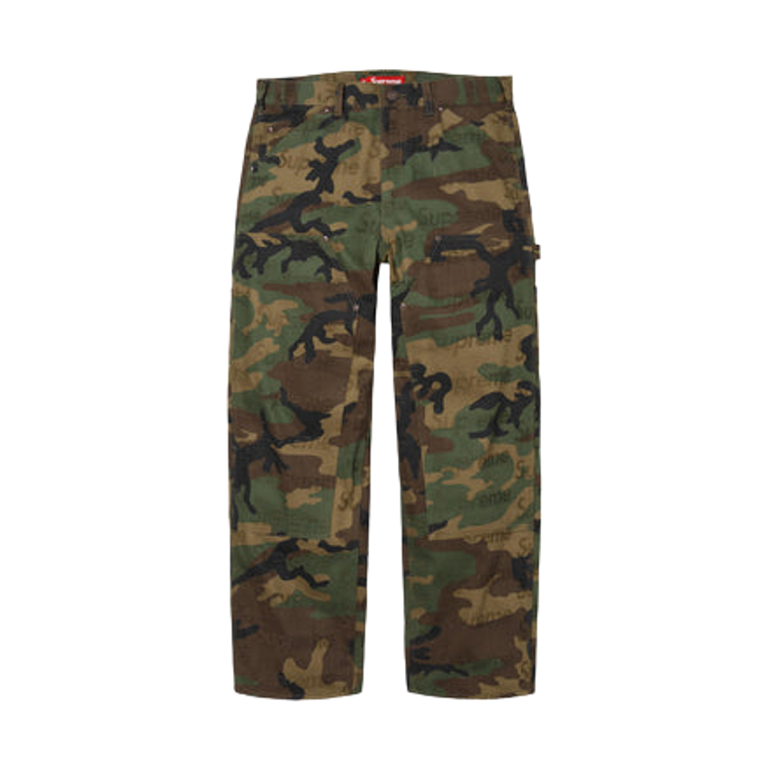 슈프림 자카드 로고 더블 니 데님 페인터 진 우드랜드 카모 - 25FW(Supreme Jacquard Logos Double Knee Denim Painter Jean Woodland Camo - 25FW)