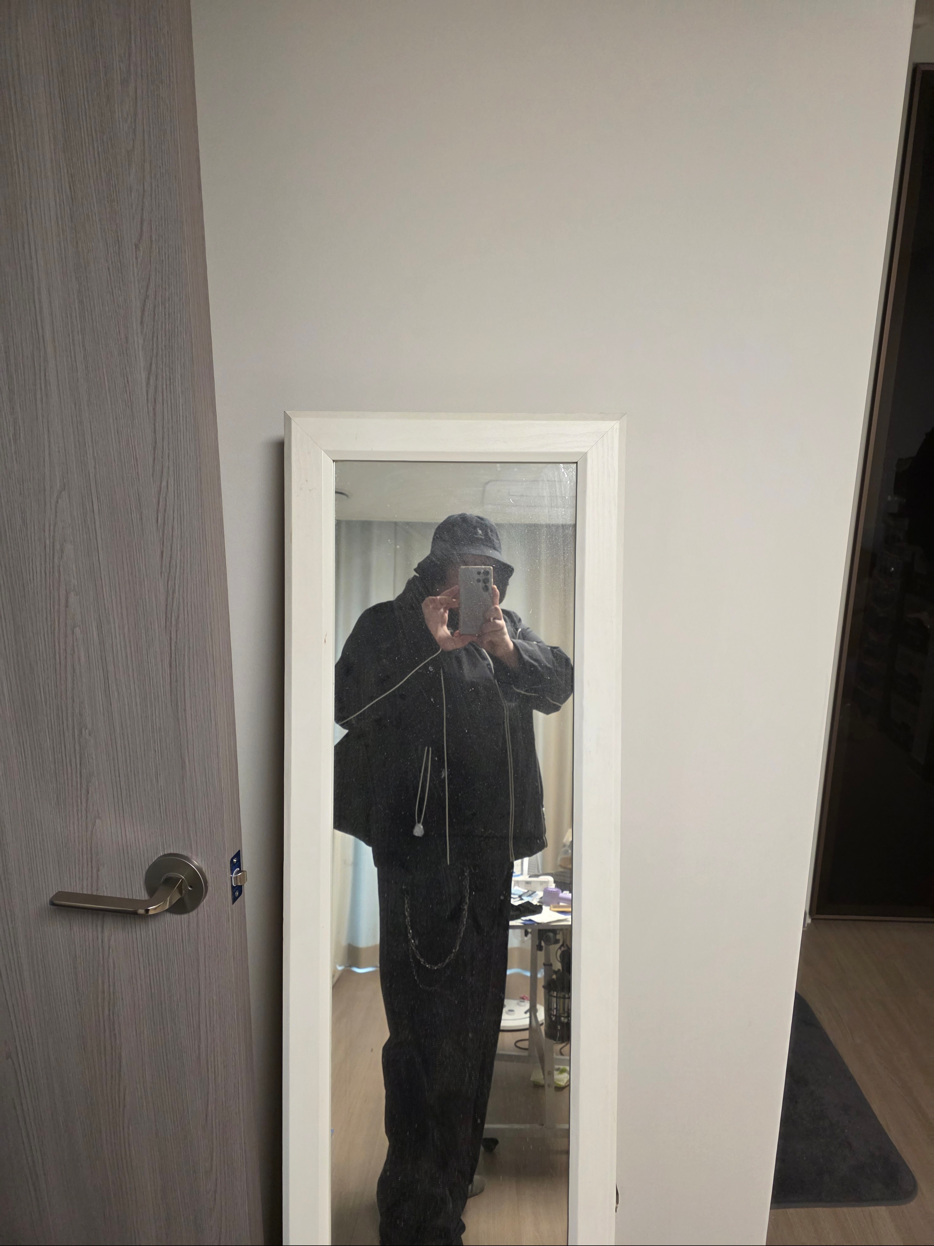 Diesel J-Hives Windbreaker with Contrast Piping Black 착용 스타일