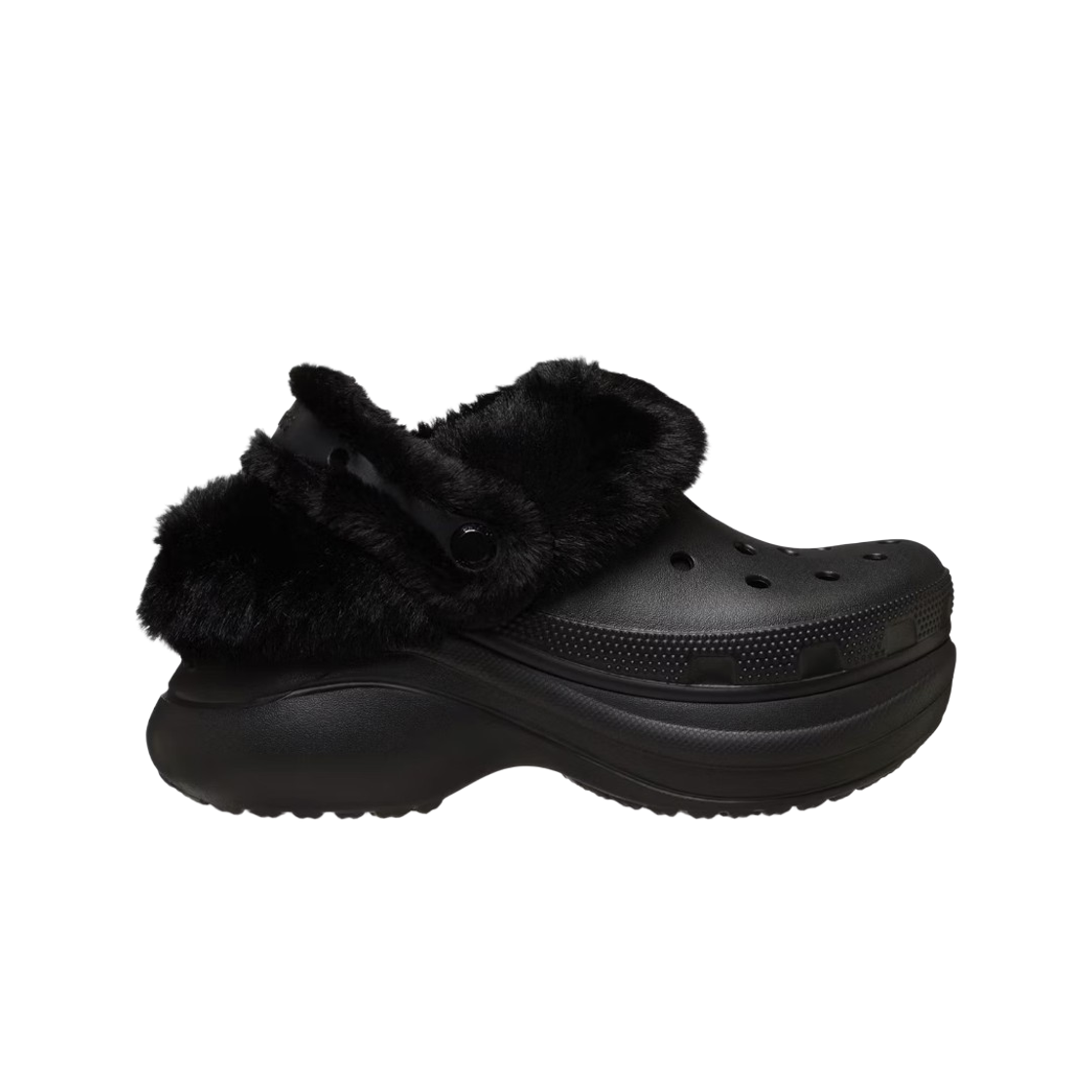 (W) 크록스 클래식 베이 라인드 클로그 블랙((W) Crocs Classic Bae Lined Clog Black) - 1