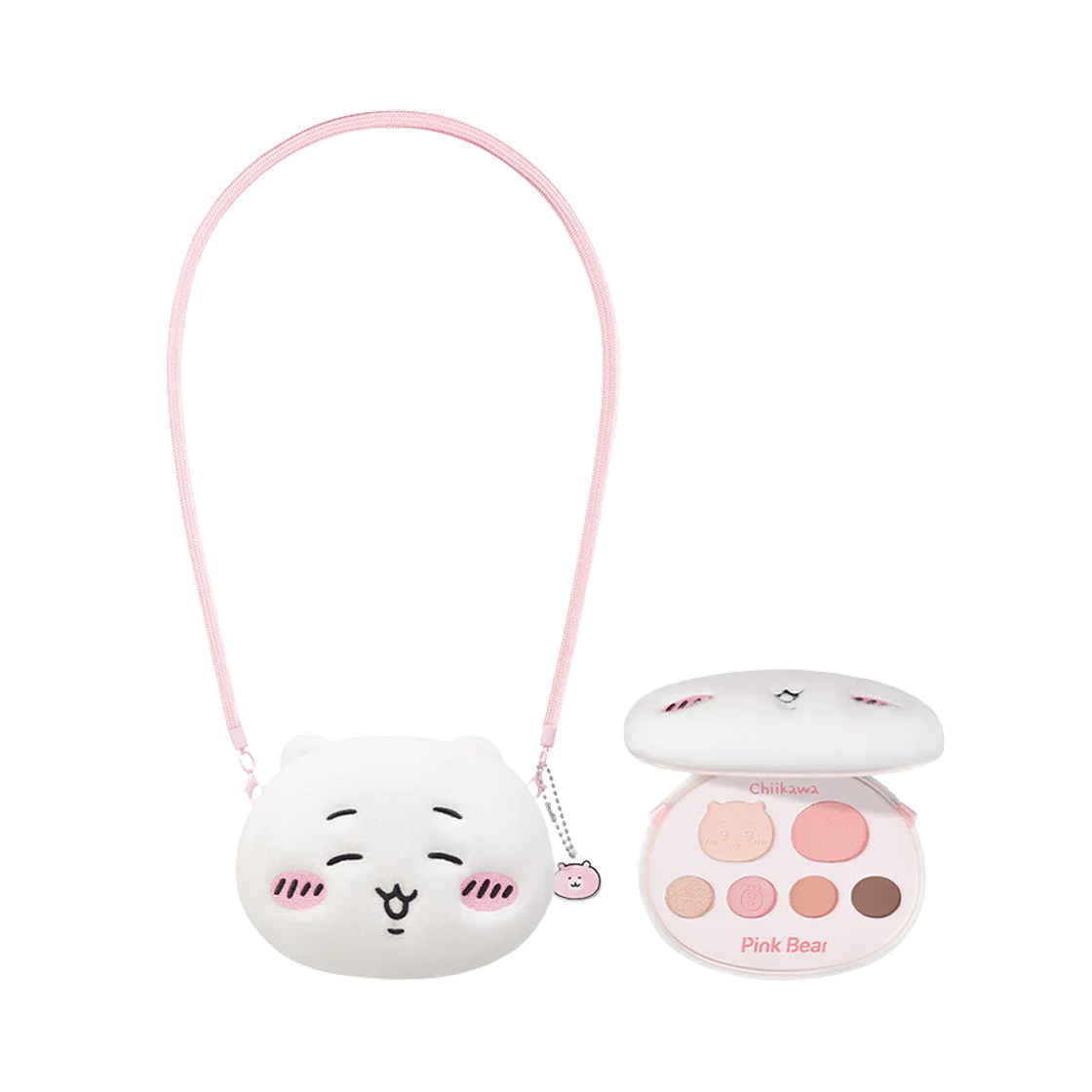 핑크 베어 x 치이카와 아이섀도우 하치와레 01 핑크 드림(Pink Bear x Chikawa Eyeshadow Palette Chikawa 01 Pink Drean)