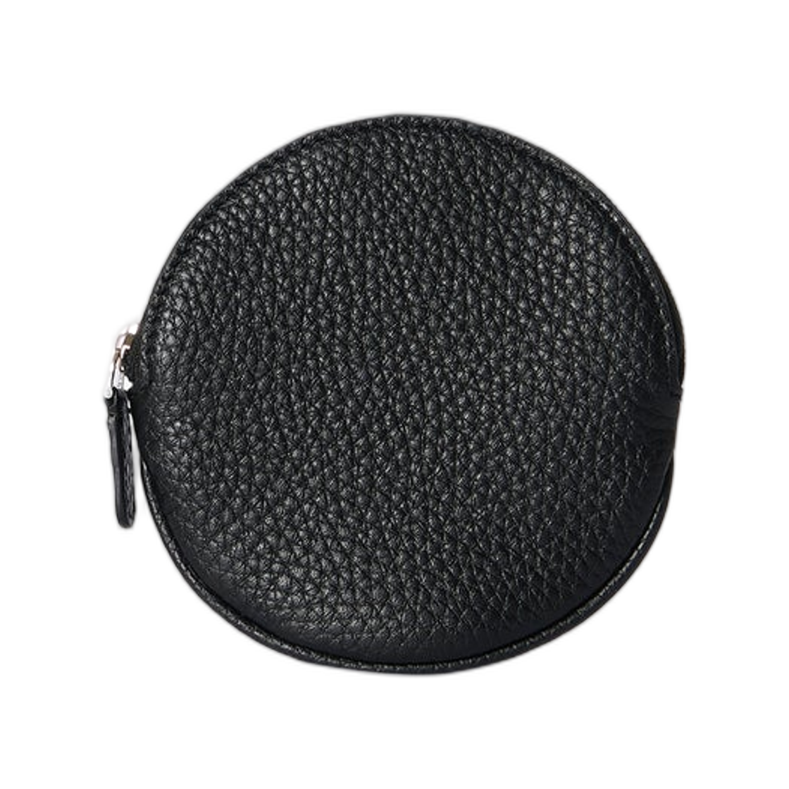 W1733L624BAS The Row Leather Round Pouch Black