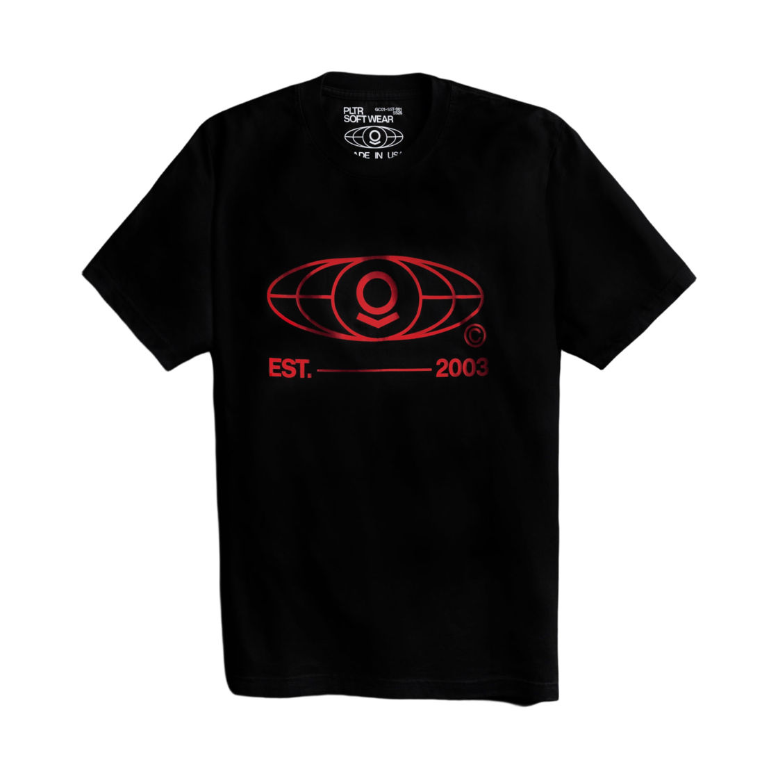 팔란티어 소프트웨어 댓 도미네이트 티셔츠 블랙 레드(Palantir Software That Dominates T-Shirt Black Red)