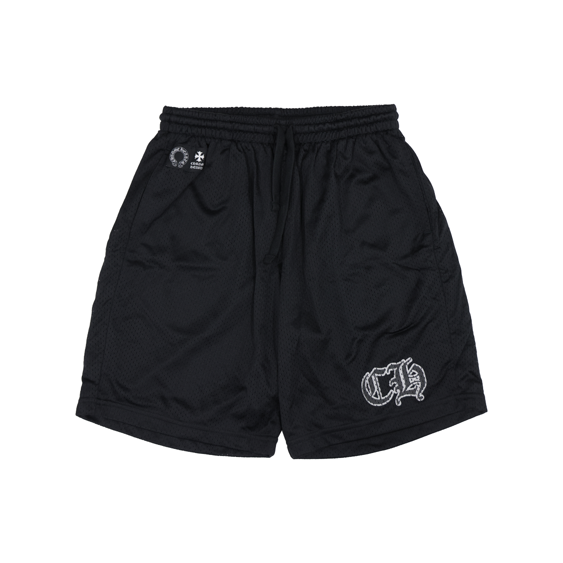 ITNC89RLBC6G Chrome Hearts Black Mesh Shorts