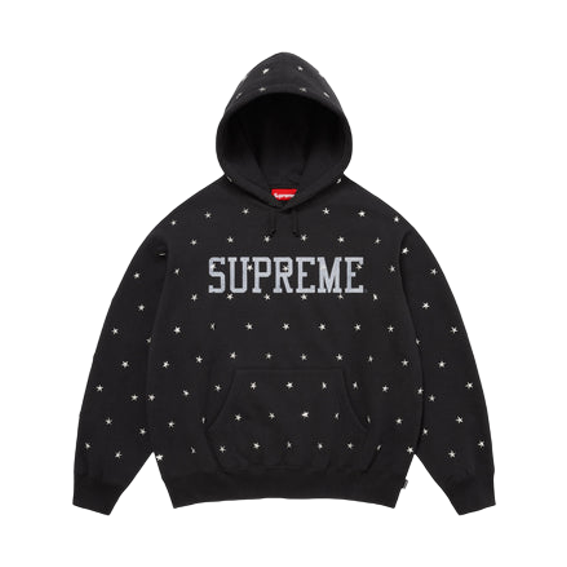 슈프림 스타 스터드 후드 스웨트셔츠 블랙 - 25FW(Supreme Stars Studded Hooded Sweatshirt Black - 25FW)