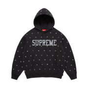 Supreme Stars Studded Hooded Sweatshirt Black - 25FW