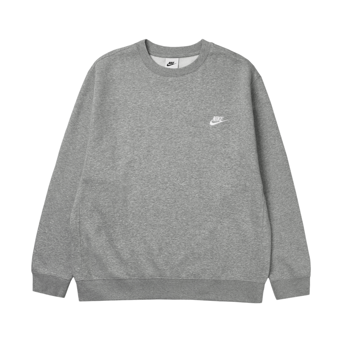 나이키 NSW 클럽 플리스 크루 스웨트셔츠 다크 그레이 헤더 - US/EU(Nike NSW Club Fleece Crew Sweatshirt Dark Grey Heather - US/EU) - 1