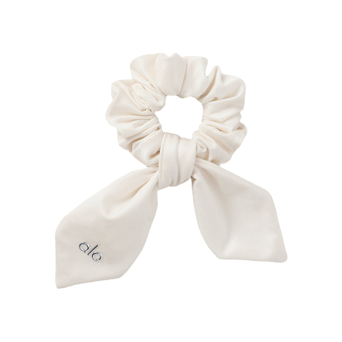A0851U (W) Alo Yoga Airlift Rhythm Scrunchie Ivory