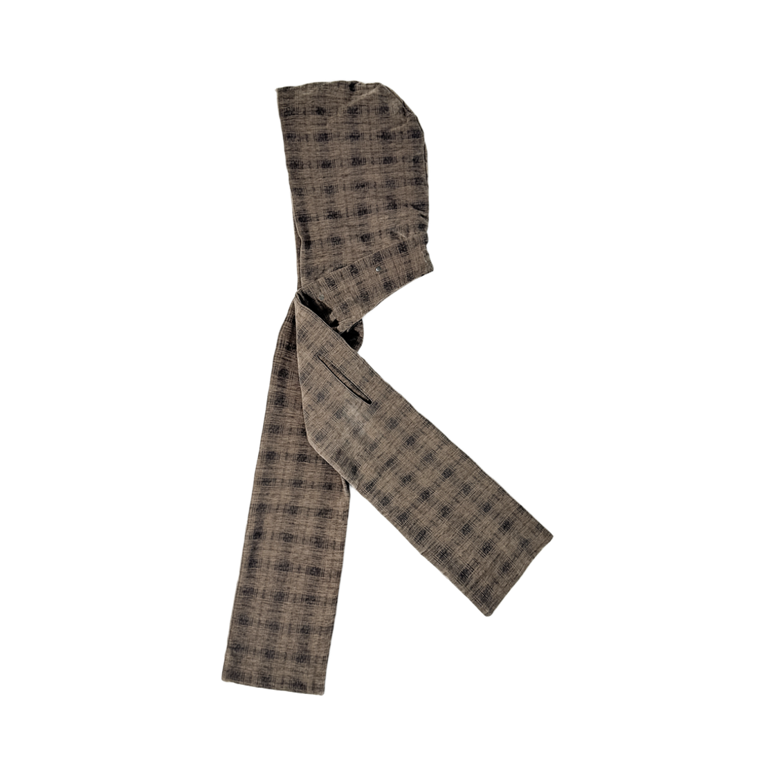 코드 디스커버드 키트 후드 머플러 오버 체크 브라운(Cord Discovered Kit Hood Muffle_Over-Check Brown) - 3