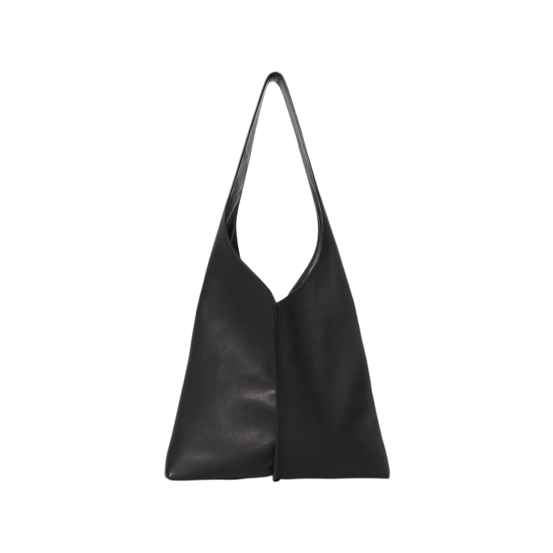 W1873L72BAS The Row Small Bindle Stitch Bag in Leather Black