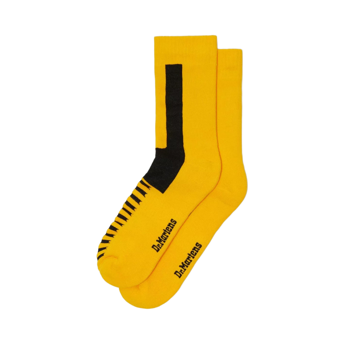 AC742756 Dr. Martens Double Doc Organic Cotton Blend Socks Yellow Black