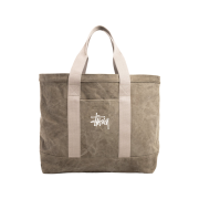 Stussy Waxed Canvas Extra Large Tote Stone