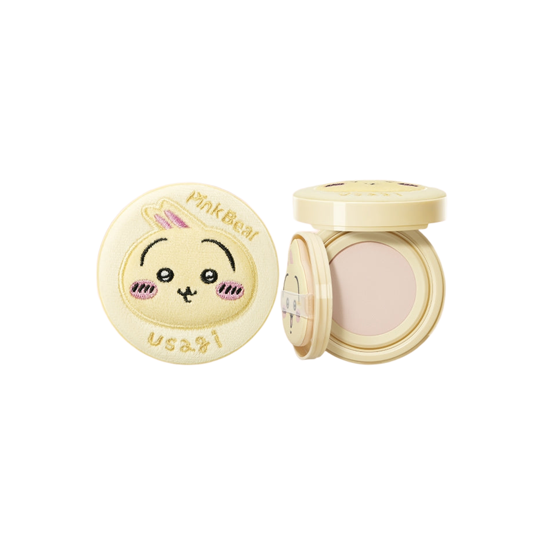 핑크 베어 x 치이카와 컨실러 에어 쿠션 파운데이션 우사기 핑크 C01(Pink Bear x Chikawa Concealer Air Cushion Foundation Usagi Pink C01)