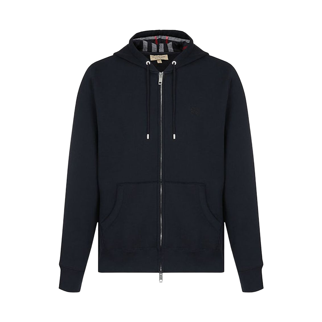 버버리 클라렌든 체크 집 업 후드 네이비(Burberry Clarendon Check Zip Up Hoodie Navy)