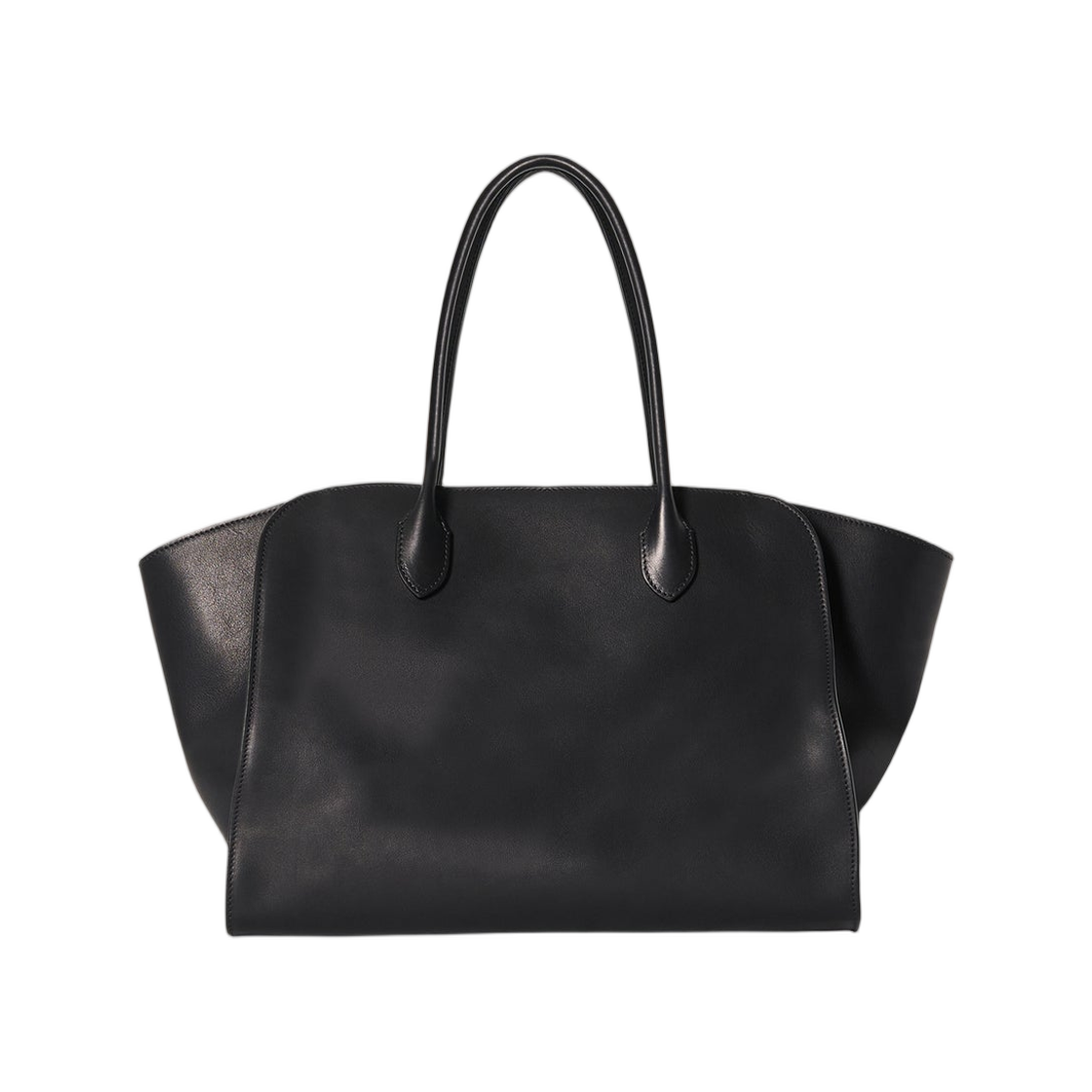W1800L72BAS The Row Marlo 14 Bag in Leather Black