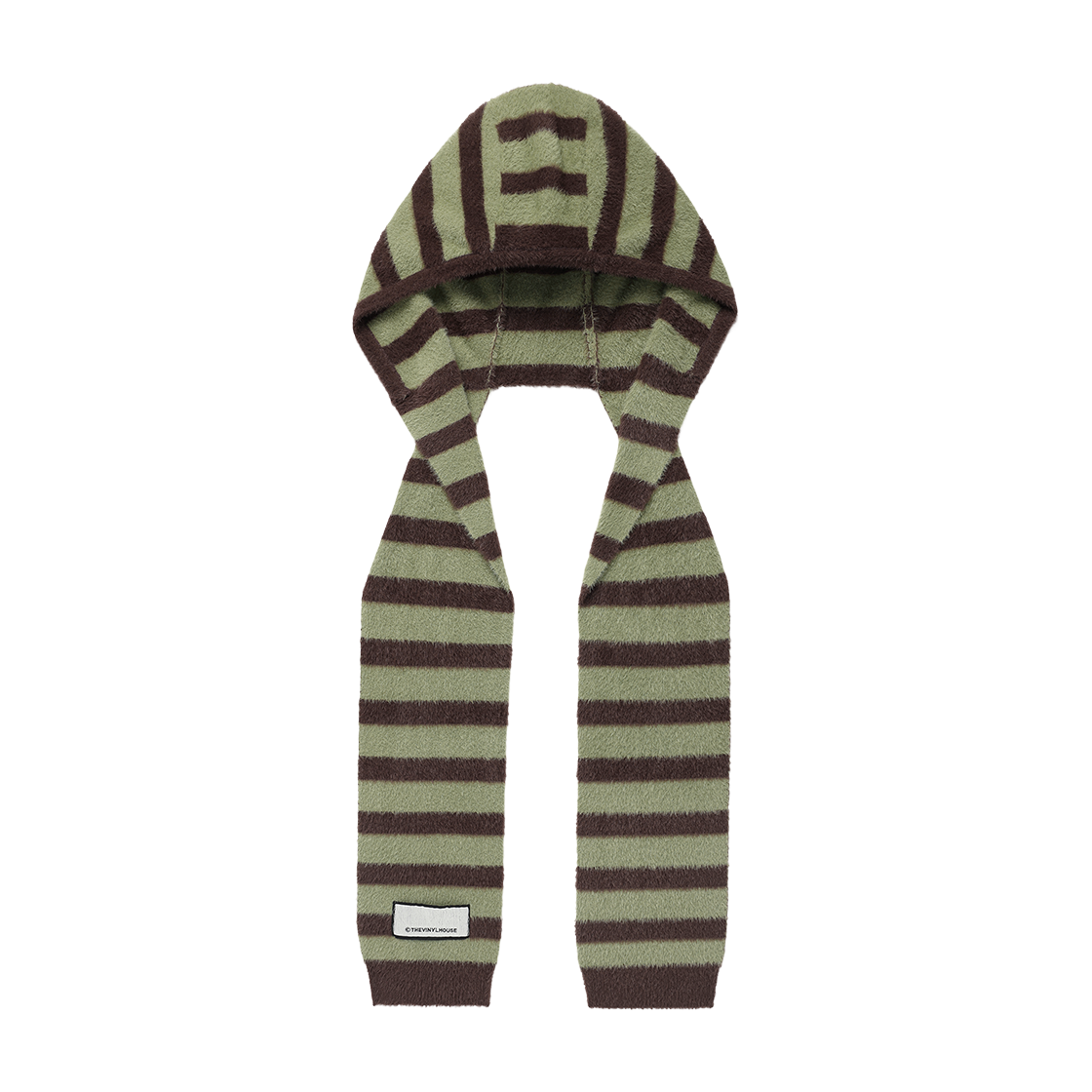 VH2FWUAB70AKH Thevinylhouse Hooded Muffler Khaki