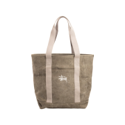 Stussy Waxed Canvas Market Tote Stone