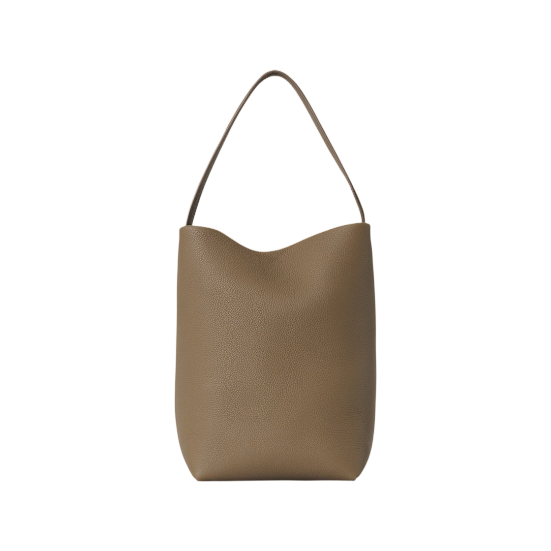 W1313L129SMKT The Row Medium N/S Park Tote Bag in Leather Smoked Taupe