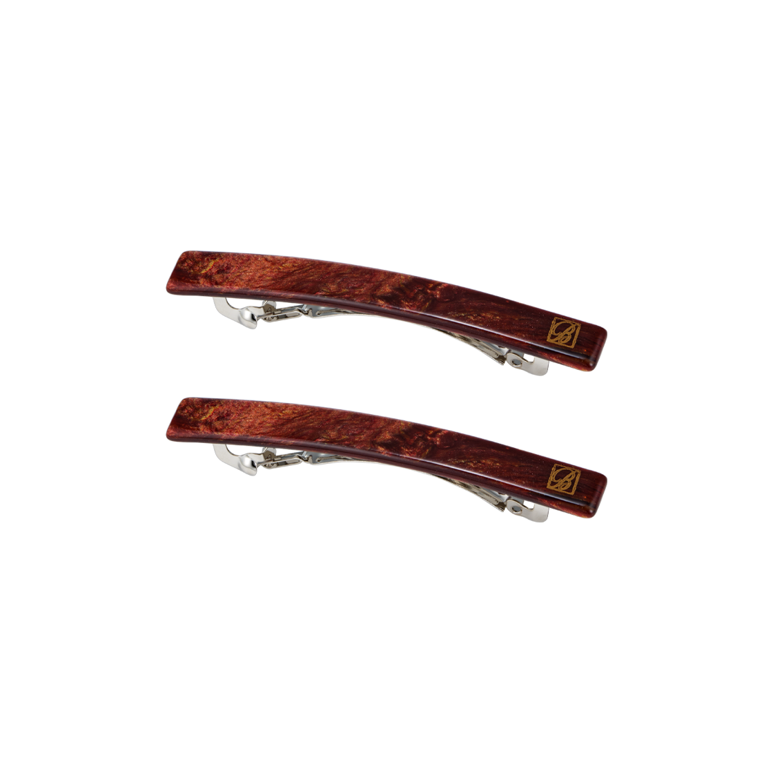 H01600 Byweekend Frame Mini Pin (2pcs) Brown