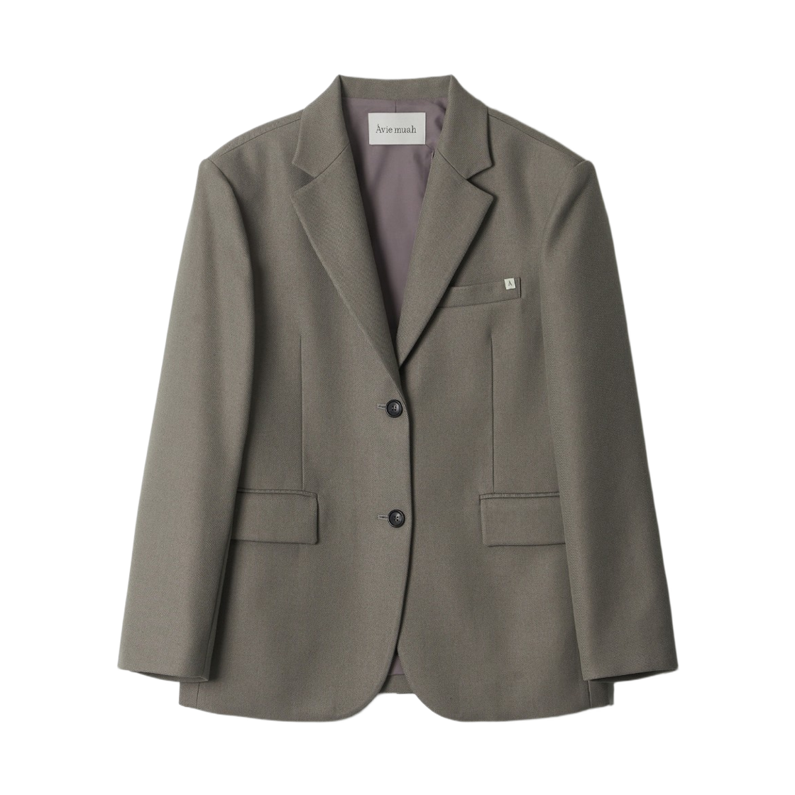- (W) Aviemuah Two-Way Button Oversized Jacket Etoffe