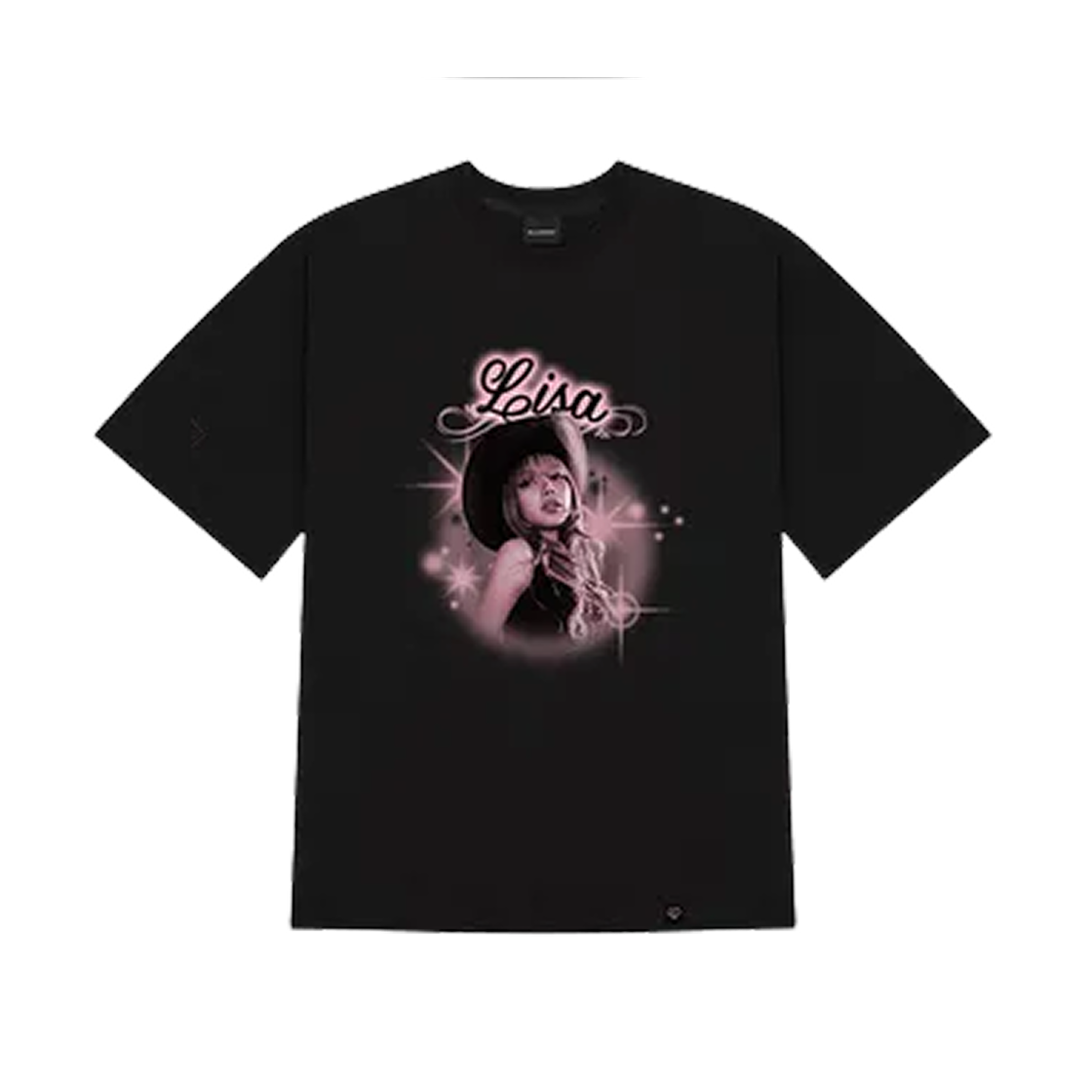 블랙핑크 뛰어 포토 티셔츠 타입1 리사 블랙(Blackpink Jump Photo T-Shirt Type1 Lisa Black) - 1