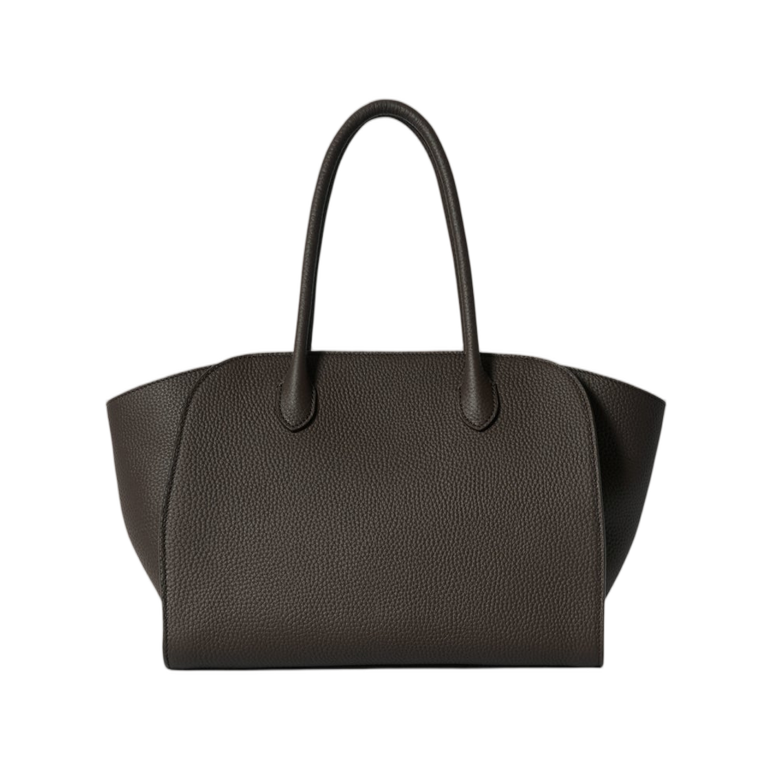 더 로우 말로 12 백 레더 미드 그레이